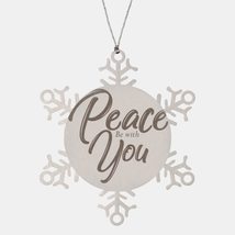 Motivational Christian Stainless Steel Bracelet, Peace Be with You, Insp... - £19.26 GBP