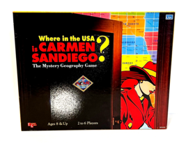Vintage WHERE IN THE USA IS CARMEN SANDIEGO? Board Game University Games... - £17.94 GBP