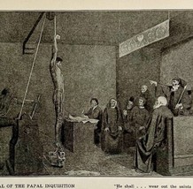 1935 The Tribunal of the Papal Inquisition Religious Art Print DWN10D - £31.45 GBP