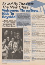 Saved by the Bell New Class teen magazine pinup clipping 3 new kids to B... - $27.43 MXN