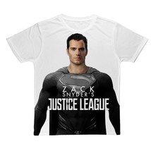 NEW Superman in Black Suit Tee | Zack Snyder&#39;s Justice League Classic Canvas T-S - £31.06 GBP