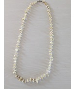 Vintage Jewelry Necklace Shell &amp; Seed Bead Necklace - $19.99