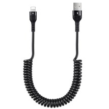 Retractable Car Charger For Iphone14/13/12/11 Pro Max Coiled Cable, Fast... - £10.21 GBP