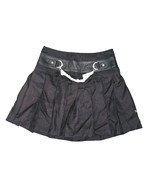 Royal Bones BLACK PLEATED SKIRT Daang Goodman Chain Goth Punk Grunge zip... - $542.06 MXN