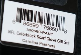 Little Earth Products NFL Carolina Panthers Colorblock Scarf Glove Gift Set image 10