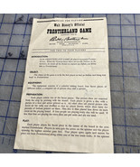 Vintage 1955 Disney &amp; Parker Brothers  Frontierland Game Instructions - €9,70 EUR