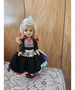 German Schneider Porcelain Doll 5&quot; Folklore #392 Native Costume - $31.37 CAD