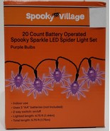 Spooky Village 20 Count Battery Operated Spooky Sparkle LED Spider Light... - $272.61 MXN