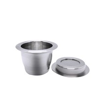 One Reusable Coffee Capsule Stainless Steel Nespresso some Coffee Machines  - £23.92 GBP