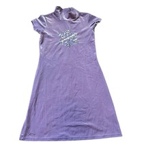 American Girl Small 7/8 Lilac Velvet Snowflake Girls Dress - £22.96 GBP