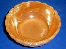 Vintage Anchor Hocking Fire King Peach Luster Berry Bubble Bowl - $9.49