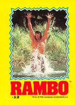 1985 Topps Rambo First Blood Part II Sticker #12 John Rambo Sylvester Stallone - £0.70 GBP