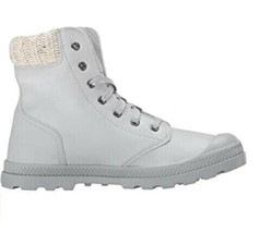 PALLADIUM Womens Shoes Pampa Hi Knit Lp Comfort Grey Size UK 7.5 95172-0... - £61.38 GBP