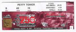 2003 Daytona 500 Florida Dodgers Dealers 250 Ticket Stub Craftsman Truck Series - £7.52 GBP