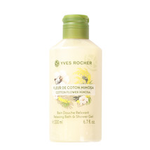 Yves Rocher Cotton Flower Mimosa Relaxing Bath & Shower Gel - 13.7 fl oz - £18.33 GBP