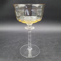 Vintage Tiffin-Franciscan Mandarin Yellow Champagne Optic Panel No Etch ... - $22.32