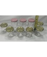 Lot Of 9 Glass Jars w/ Lids Crafts, Paint Jars - $131.92 MXN