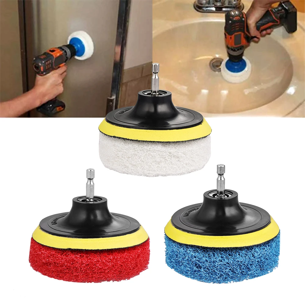 Va 5Pcs Bathroom Home Cleaning Brush Drill Accessory Kit Nylon Powered S... - $192.76