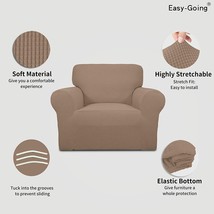 new Easy-Going Stretch LOUNGE CHAIR Slipcover 1-Piece Dark Beige Protect... - £22.83 GBP