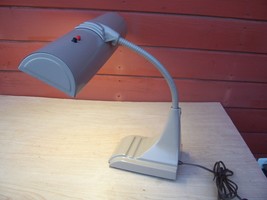 VTG Industrial Desk Dual Gooseneck Lamp Bankers Lawyers Art Deco MCM Works BH - £38.74 GBP