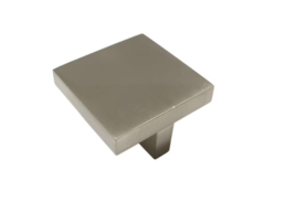 Richelieu Bendale Contemporary Square Cabinet Knob  Brushed Nickel BP84150195 - £3.94 GBP