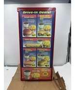 Vintage 1997 Original Menu SONIC DRIVE-IN Coke Metal Housing Boards Coca... - $1,943.05 MXN