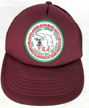 FLORIDA Shrine Association FSA vintage 1991 Ball Cap Trucker Hat snapbac... - £19.75 GBP