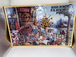 Vtg FX Schmid 3000 Pc Puzzle Country Hideaway SEALED No 98616 - £35.18 GBP