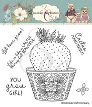Colorado Craft Company Clear Stamps 6&quot;X6&quot;-Grow Girl-By Kris Lauren - £35.31 GBP