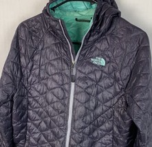 The North Face Jacket Thermoball ECO Hooded Puffer Shiny Gray Women’s Me... - £63.75 GBP