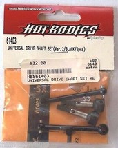 Hot Bodies 61403 Universal Drive Shaft Set Ver 2/Black/ 2pcs HB61403 RC ... - $28.99