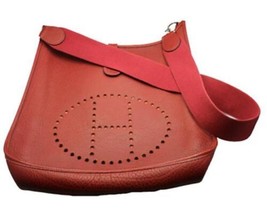 Authenticity Guarantee 
Authentic! Hermes Evelyne Brick Red Clemence Lea... - £2,316.53 GBP