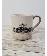 Massanutten Resort Faux Marble Ceramic Mug Cream Brown Tan Matte Glaze 16oz - $19.19 CAD