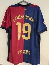 FC Barcelona Lamine Yamal Signed Soccer Jersey - COA - £230.24 GBP