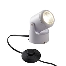 Led Accent Uplight W/Foot Switch, Handheld Sized Portable Spot Light, White - $58.99