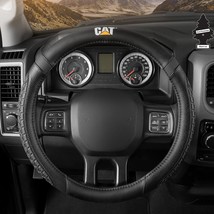 For SUBARU Caterpillar Faux Leather Grip Car Steering Wheel Cover 15.5-16 In - $25.23