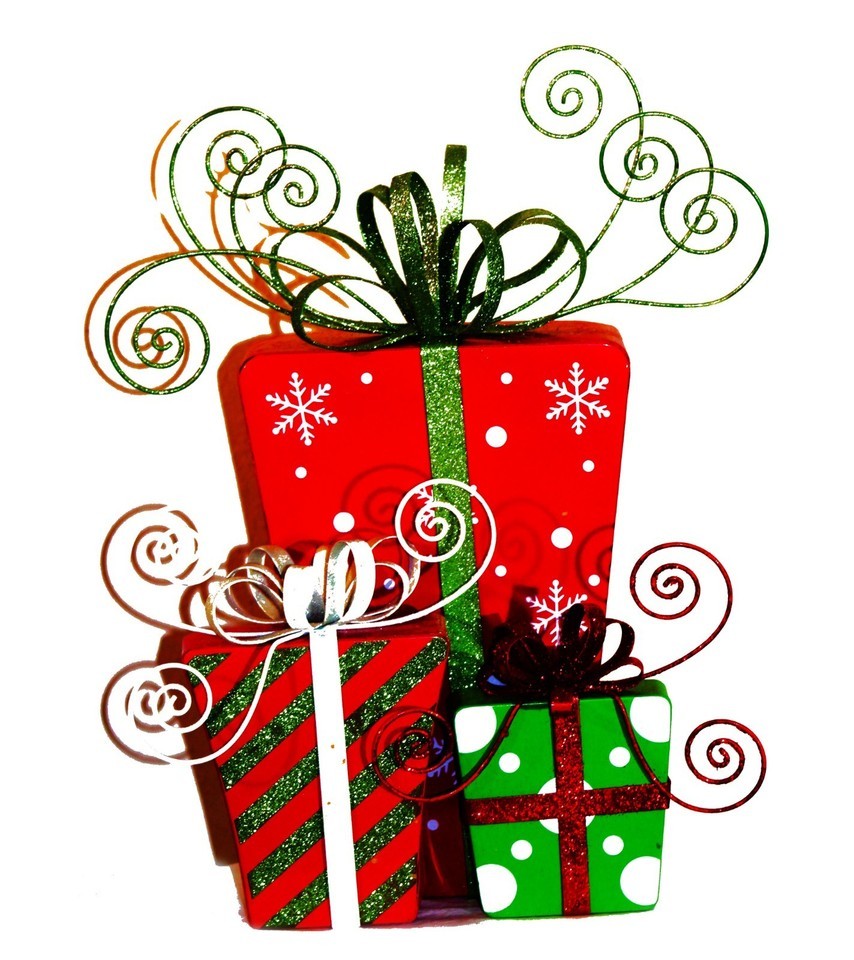 3D Metal Christmas Gift Package Decorative  Art  Door / Wall Ornament Decoration Item image 3