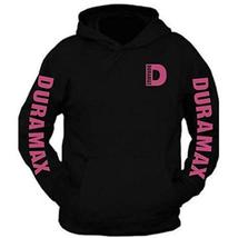 Duramax Pink Pocket Design Color Black Hoodie Hooded Sweatshirt - £22.09 GBP
