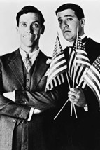 Hugh Laurie Stephen Fry Jeeves and Wooster Holding American Flags 24x18 Poster - £19.83 GBP