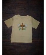 NEW Boutique Easter Cross He is Risen Boys Short Sleeve Shirt - $6.49