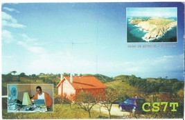 2001 QSL CARD AND COMMEMORATIVE POSTCARD From Portugal df4sa CS7T - £3.14 GBP