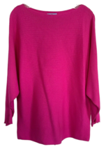 Cece Women&#39;s Long-Sleeve Boat Neck Bat Sleeve Sweater Size M Pink - £19.45 GBP