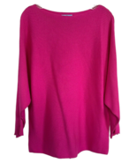 Cece Women&#39;s Long-Sleeve Boat Neck Bat Sleeve Sweater Size M Pink - $33.93 CAD