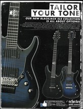 Schecter Blackjack SLS Collection Blueburst guitar advertisement 2012 ad print - £3.43 GBP