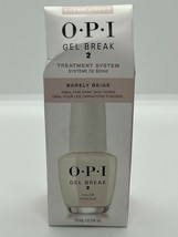 OPI Gel Break 2 Top Coat Treatment System Barely Beige 15 ml / .05 oz - £9.64 GBP