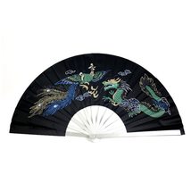 Golandstar Dragon and Phoenix Pattern Aluminium Alloy Tai Chi Fan Decora... - $28.41