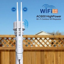 WAVLINK AC600 Outdoor Weatherproof Wi-Fi Range Extender-Dual Band 2.4 &amp; ... - $89.99
