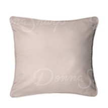 Donna Sharp Smoky Square Country Cottage Farmhouse Cotton Taupe Euro Shams (2) - £47.92 GBP