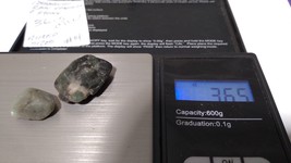 Columbian raw Emeralds 36.5 CTW with slag stone natural gemstone lot - $21.00