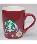 Starbucks Logo 2020 Mauve Floral Mermaid Siren Coffee Mug Tea Cup 10 FL ... - $10.69